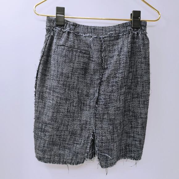 ALEXANDER McQUEEN Tweed Wrap Pleated Skirt with Belt Dark Gray size 38 F/S EUC - Picture 13 of 16